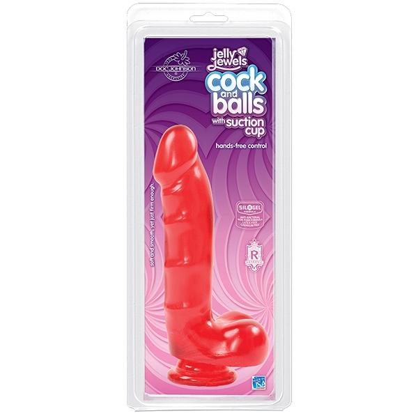 Jelly Jewels Cock & Balls Slim Dildo - Image 4